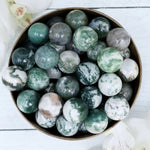 Tree Agate Mini Spheres