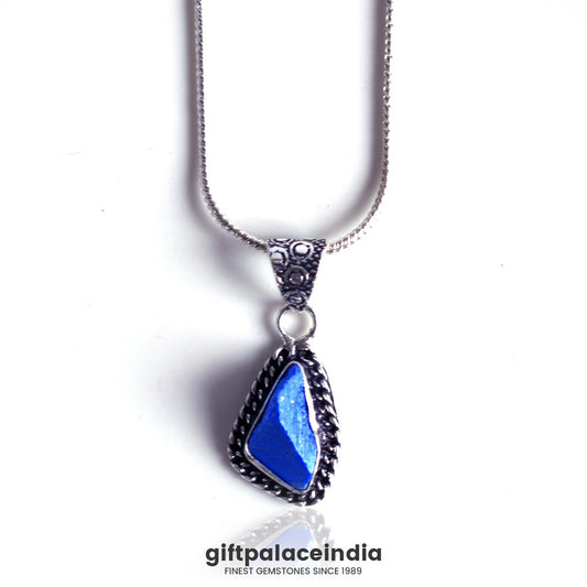 Lapis Lazuli  Brass Necklace 1048