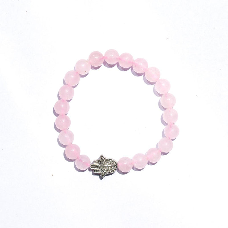 Natural rose quartz bracelet to attract love – Gift Palace India