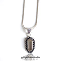Clear Quartz brass Necklace