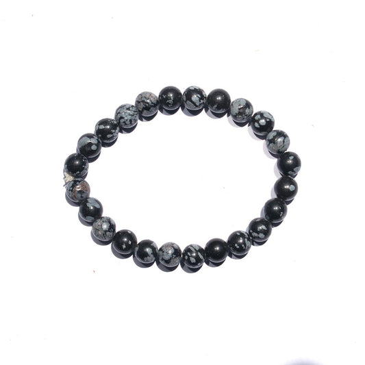 Snowflake Obsidian Bracelet 1080