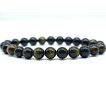 Natural gold sheen obsidian bracelet for clarity and power – Gift Palace India