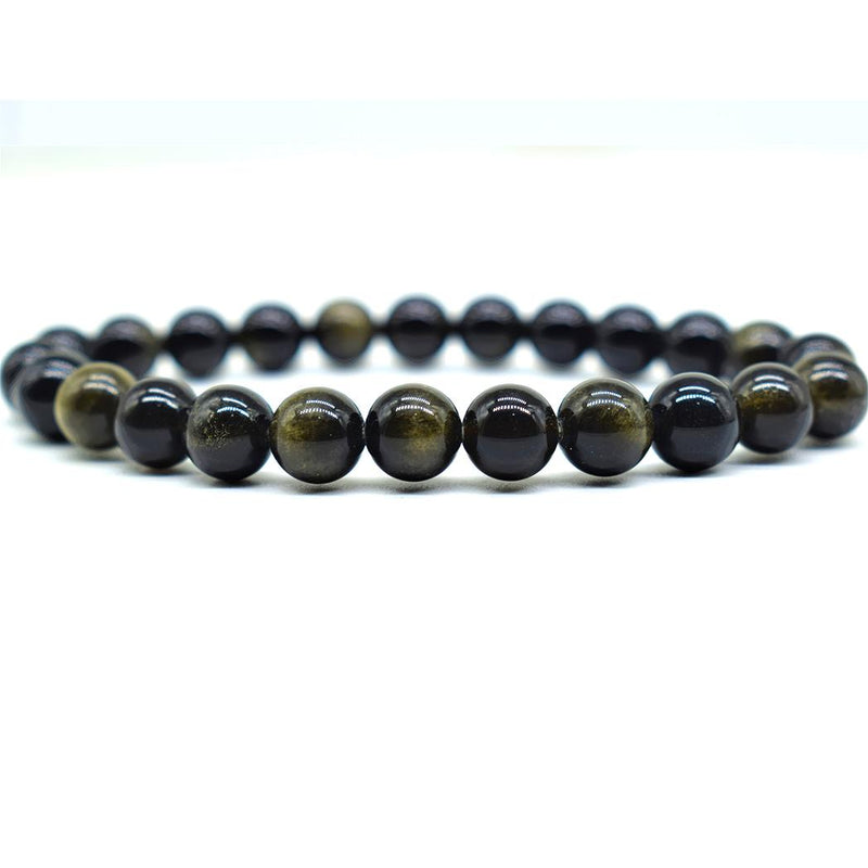 Natural gold sheen obsidian bracelet for clarity and power – Gift Palace India