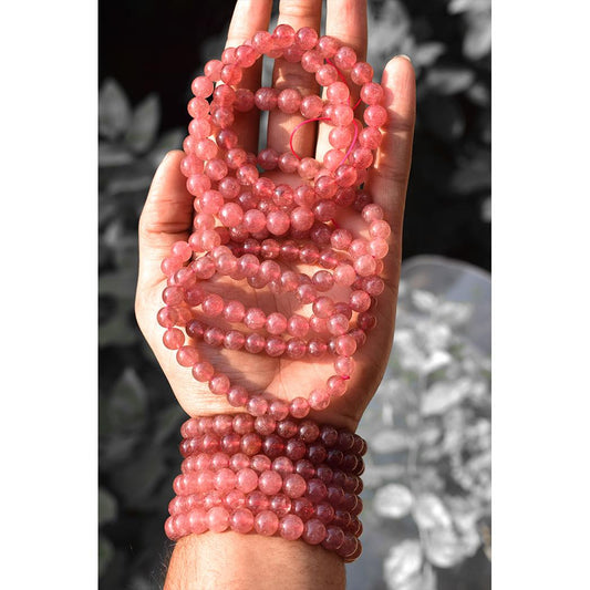 Strawberry quartz Bracelet 1048