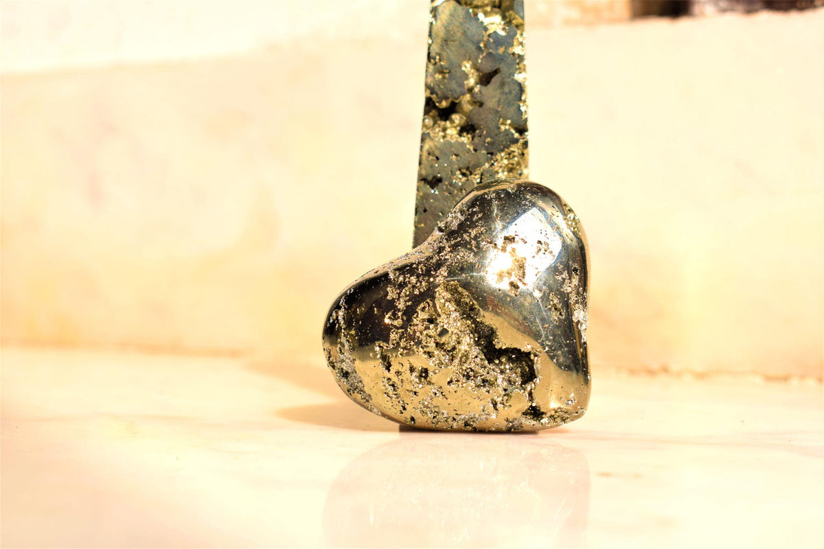 Pyrite Heart From Peru