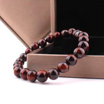 Deep red tiger eye stone bracelet detail – Gift Palace India