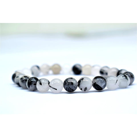 Tourmanilated Quartz Bracelet