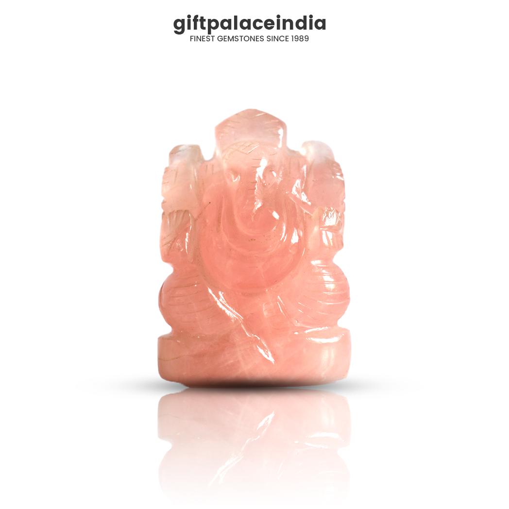 Rose Quartz Ganesha for Loving Energies