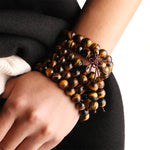 Natural tiger's eye stone bracelet detail – Gift Palace India