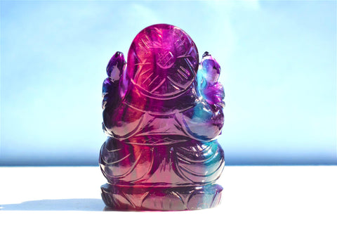 Rainbow Fluorite Ganesha