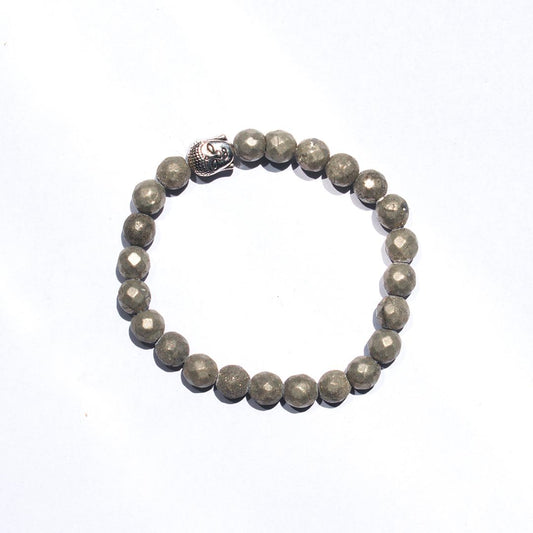 Pyrite Faceted Bracelet ( Attracts Wealth ) 1080
