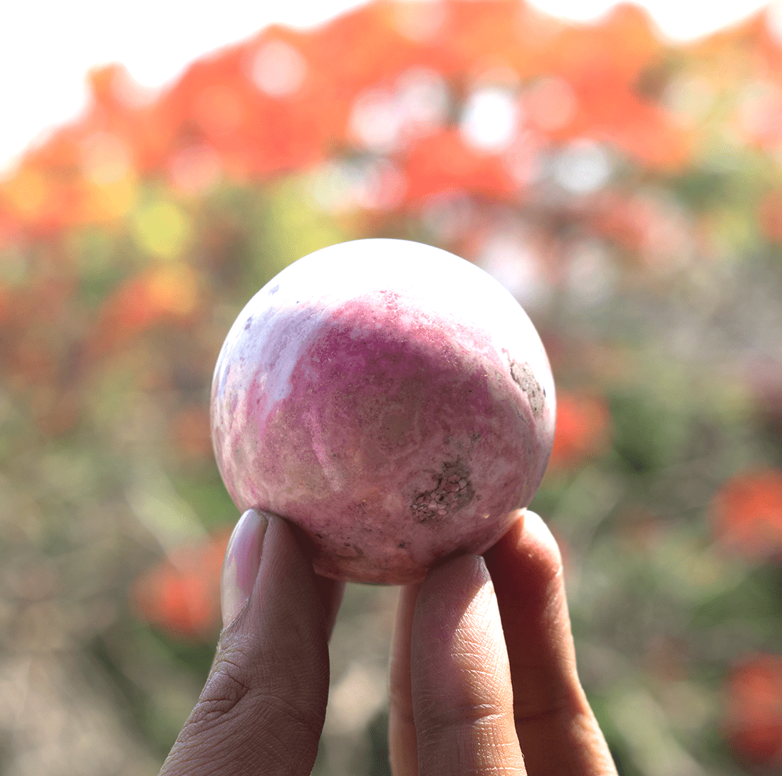 Peruvian Rhodonite Sphere