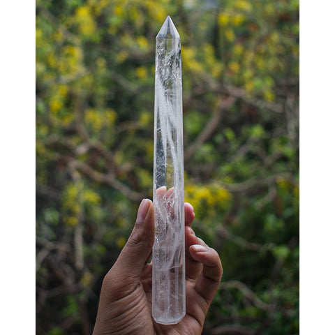 Clear Quartz Wand 9 Inch Hieght