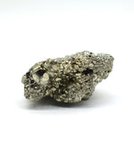 Golden pyrite raw cluster, close-up of cubic crystal faces – Gift Palace India