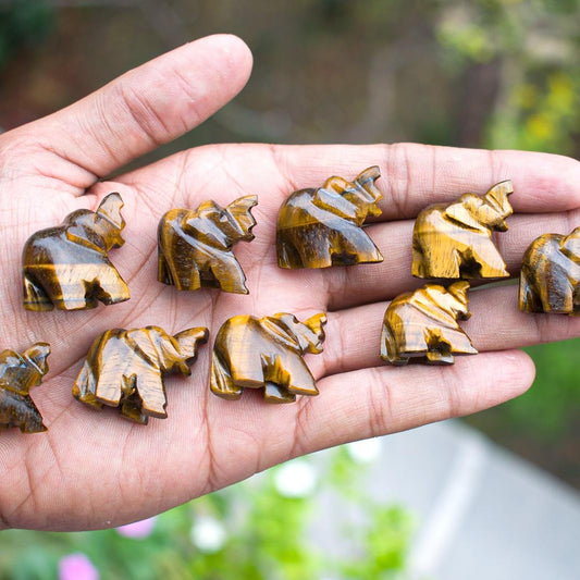 Tiger's eye Mini Elephant 1084