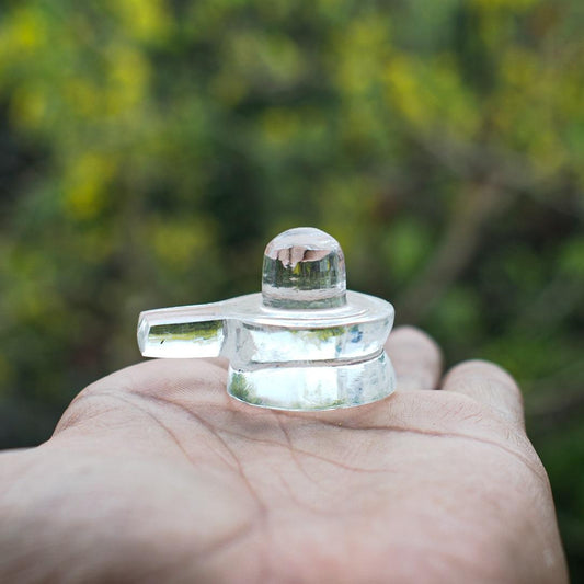 Clear Quartz Shivling 1084