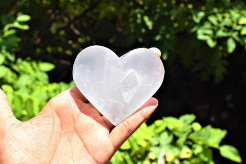 Selenite Heart