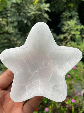 Selenite Star Bowl