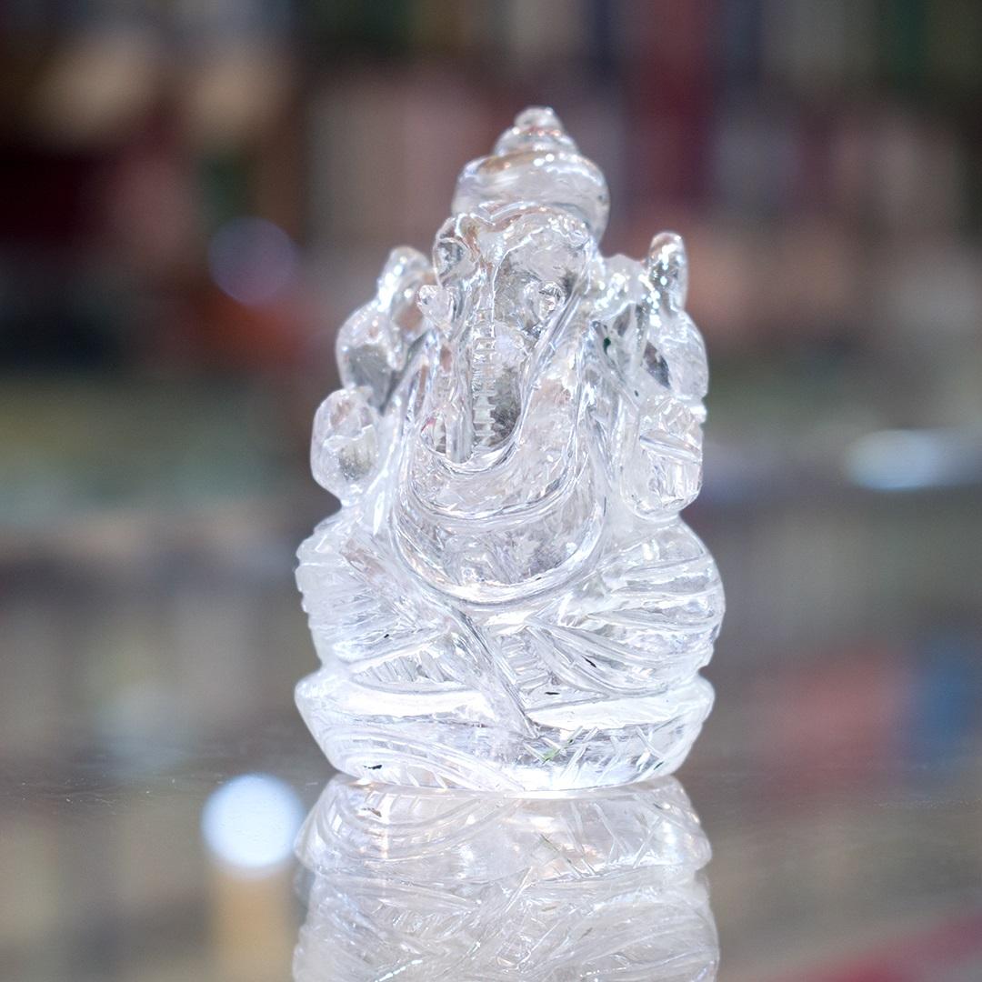 Clear Quartz Ganesha