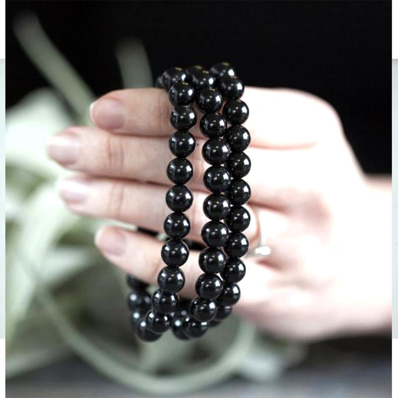 Evil Eye Protector Black Tourmaline Bracelet