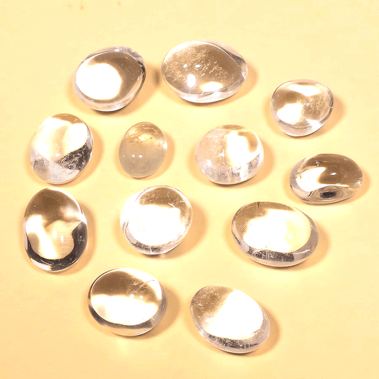 Clear Quartz Tumbles - 1 piece per order 900