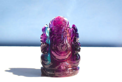 Rainbow Fluorite Ganesha