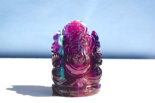 Rainbow Fluorite Ganesha 2560