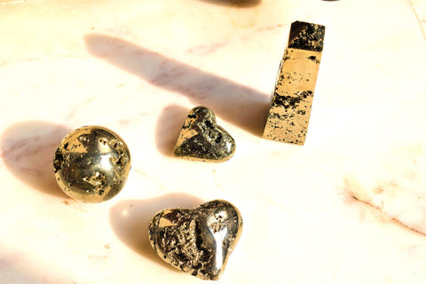 Pyrite Heart From Peru