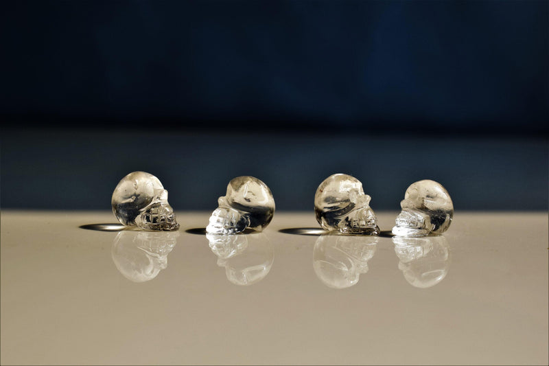 Clear Quartz Skulls