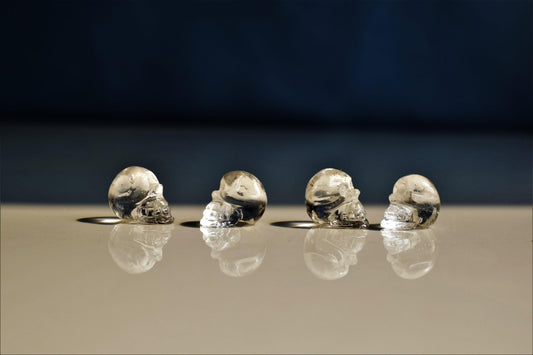 Clear Quartz Skulls 2560