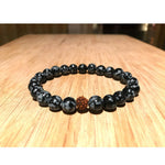 Snowflake Obsidian Bracelet