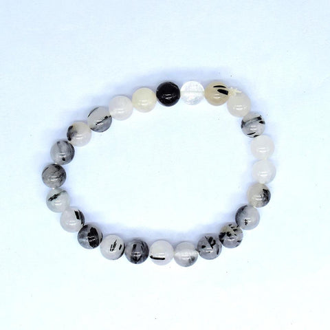 Tourmanilated Quartz Bracelet